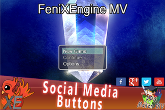 Social Media Buttons X for RPG Maker MV Image