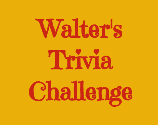 Walter's Trivia Challenge Game Cover