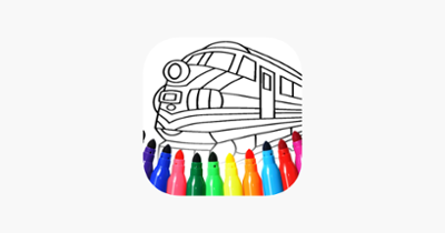 Trains coloring pages Image