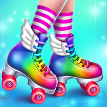 Roller Skating Girls Image