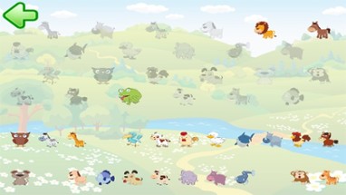 Fun with animals puzzle for kids and toddlers Image