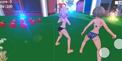 Anime Girls X Battleground: Free Fire Balls 3D Image