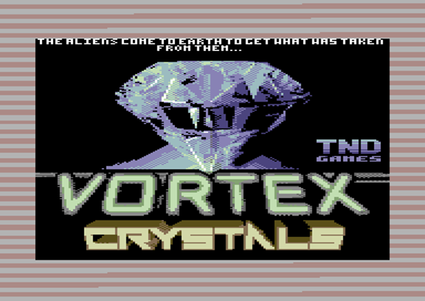 Vortex Crystals (Commodore 64) Game Cover