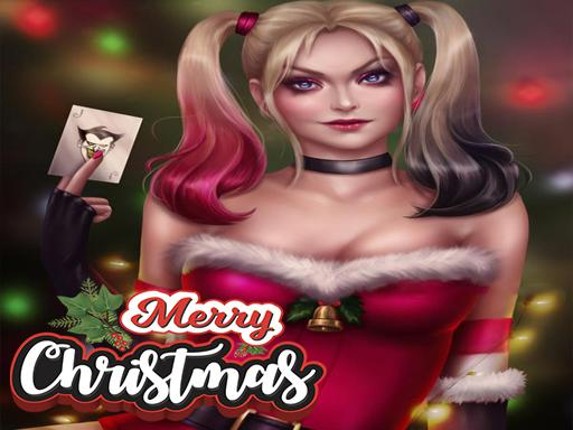 Harley Quinn Christmas Sweater Dress Up Game Cover