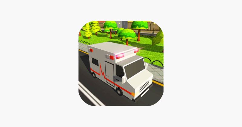 911 Blocky Ambulance Sim Game Game Cover