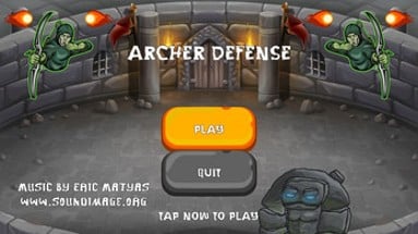 One Button Controlled  -   Archer Defense - Accessible Game Image