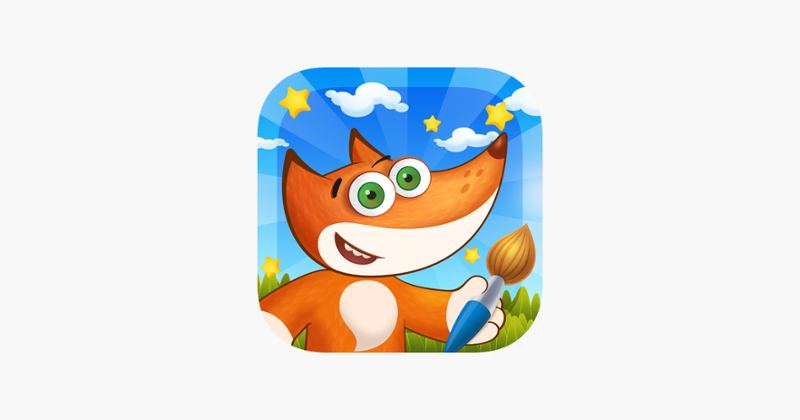 Tim the Fox - Paint - free preschool coloring game Game Cover