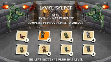 One Button Controlled  -   Archer Defense - Accessible Game Image