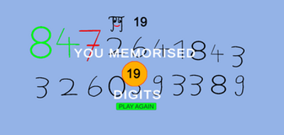 Pi Game - Memorise 100 Digits Image