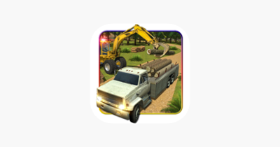 Offroad Cargo Delivery Truck: 3D Woods Transport Image