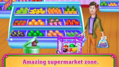 Supermarket Shopping Cashier Image