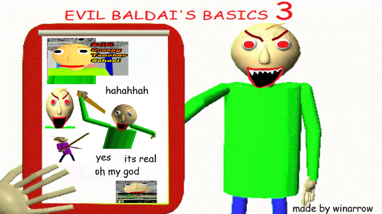 Evil Baldi THREE Game Cover