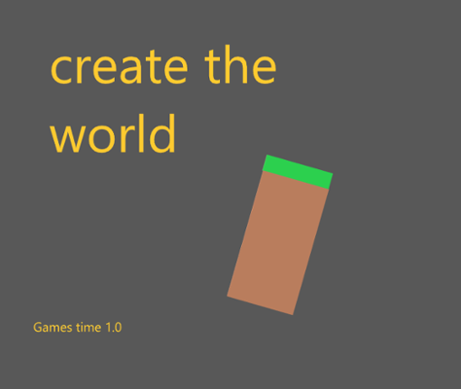 Create the world Game Cover