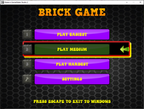 Brick & Ball  - Accessible Game - One Button Simple Control System Image