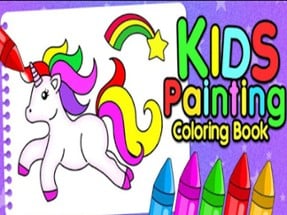 Kids Finger Painting Coloring Image