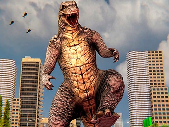 Monster Dinosaur Rampage City Attack Game Cover