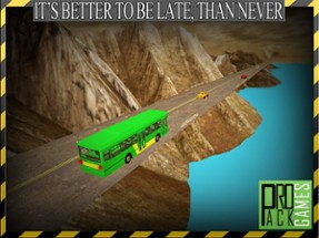 Dangerous Mountain &amp; Passenger Bus Driving Simulator cockpit view – Transport riders safely to the parking Image