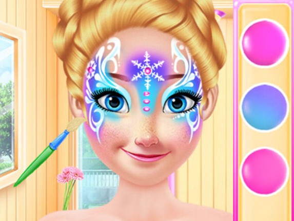 Princess Christmas Face Painting Game Cover