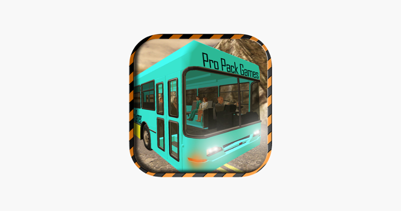 Dangerous Mountain &amp; Passenger Bus Driving Simulator cockpit view – Transport riders safely to the parking Game Cover