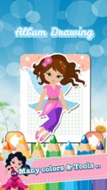 My Little Angle Fairy Tales Drawing Coloring Book - cute caricature art ideas pages for kids Image