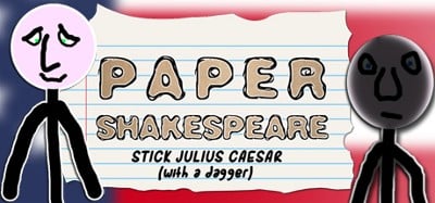 Paper Shakespeare: Stick Julius Caesar (with a dagger) Image