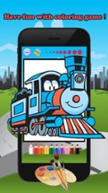 Train Friends Coloring Book for children age 1-10: Games free for Learn to use finger to drawing or coloring with each coloring pages Image