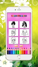 Coloring Book The Girl Image
