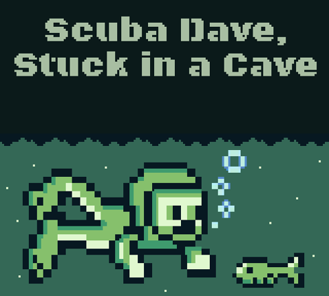 Scuba Dave, Stuck in a Cave [GB Studio 2024 Fall Game Jam] Game Cover