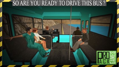 Dangerous Mountain &amp; Passenger Bus Driving Simulator cockpit view – Transport riders safely to the parking Image