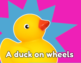 A duck on wheels Image