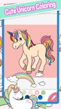 Cute My Little Unicorn House Coloring Book Image