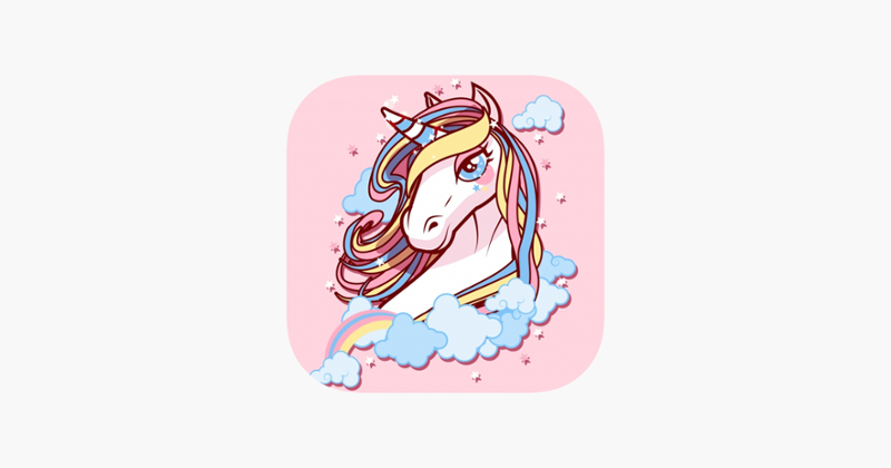 Cute My Little Unicorn House Coloring Book Game Cover