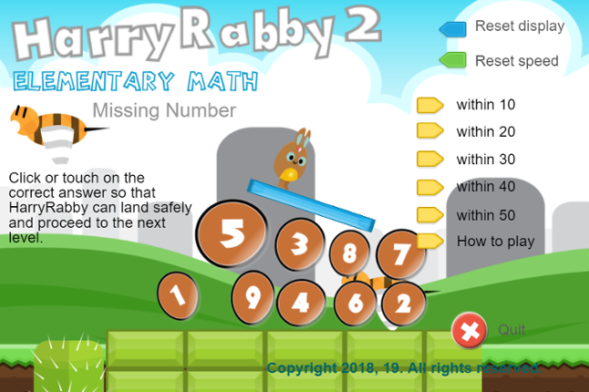 HarryRabby 2 Missing Number in a Sequence Full Version Game Cover