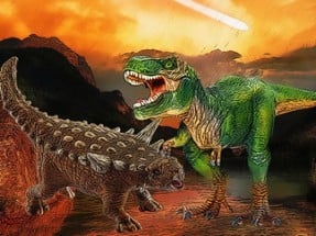 Dinosaurs Fight Jigsaw Image