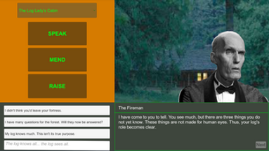 The Log Lady: A Twin Peaks Fanfiction Story-Game Image