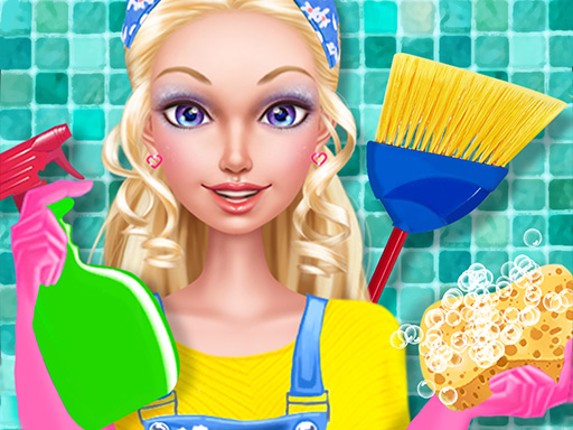 Fashion Doll House Cleaning Game Cover