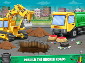 Kids Road Cleaner Truck Game Image