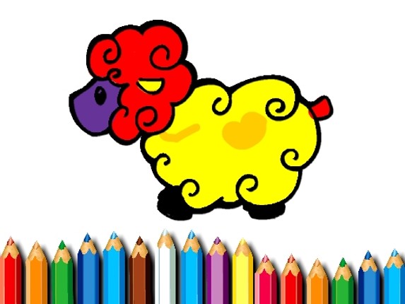 Baby Sheep Coloring Book Game Cover