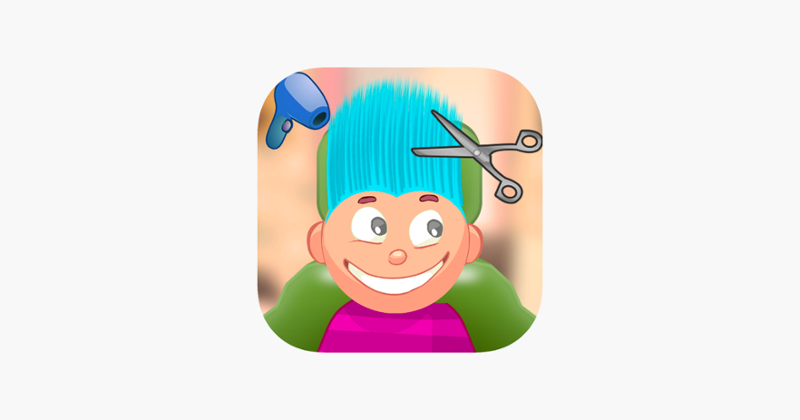 Child game / Crazy Hair Salon (blue hair) Game Cover