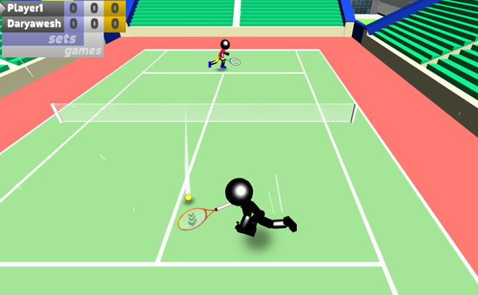 Stickman Tennis 3D Game Cover