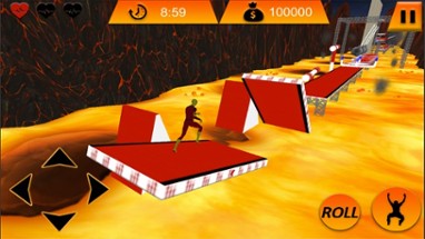 American Ninja Obstacle Course: Lava Game Image