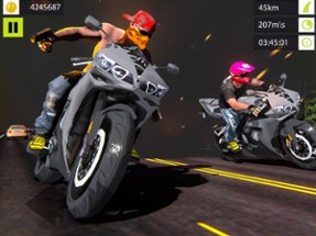 Highway Motor Bike Racing 3D Image