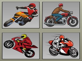 Racing Motorcycles Memory Image