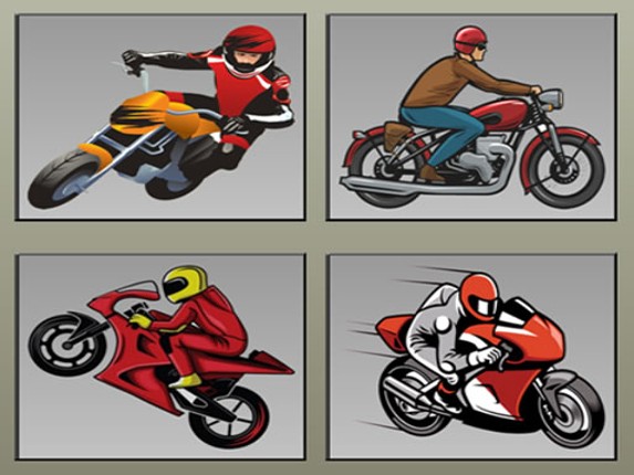 Racing Motorcycles Memory Game Cover