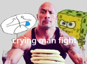 crying man fight Image