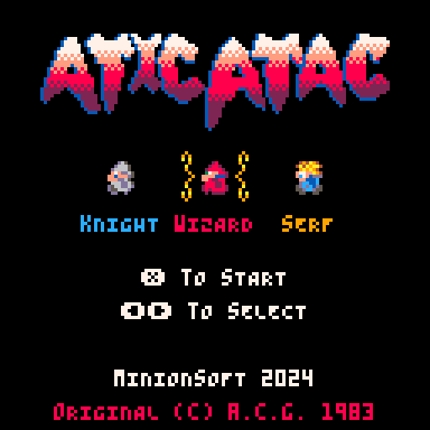Pico8 Atic Atac Game Cover