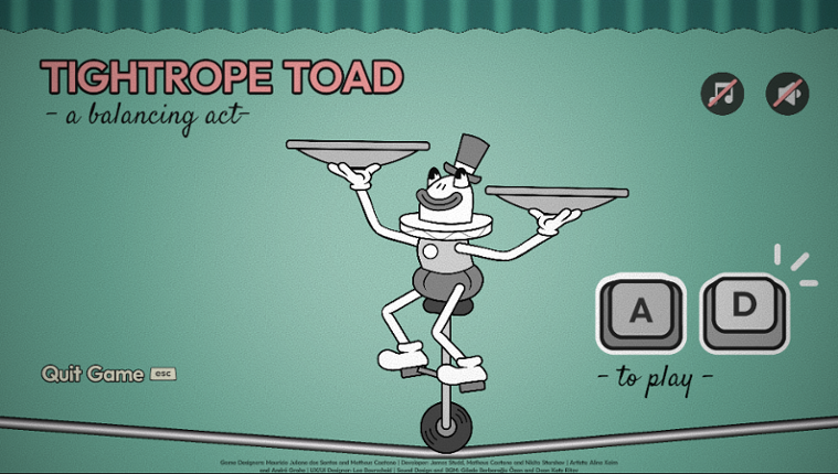 Tightrope Toad Game Cover