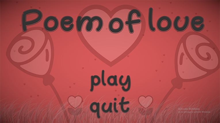 Poem of Love Game Cover