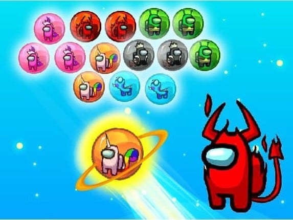 Among Us Bubble Shoot Puzzle Game Cover