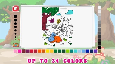 Animal Coloring Book - Free Painting Page for Kids Image